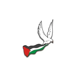Vendita calda in fabbrica Spilla personalizzata con mappa palestina sciarpa regalo braccialetto distintivo in smalto bandiera del paese spilla con risvolto souvenir spilla palestina