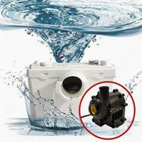 Pompe macéreuse automatique pour toilettes de sous-sol, unité de relevage des eaux usées 220V avec lames broyeuses et technologie à faible bruit