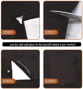 Daim 0.7mm velours siège de voiture intérieur volant réparation tissu d'ameublement rouleau cuir aspect tissu pour voiture <span class=keywords><strong>porte</strong></span> intérieure - Product Image 6