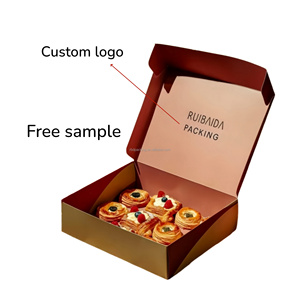 Caja plegable amarilla personalizada apta para alimentos impresión resistente OEM diseño <span class=keywords><strong>de</strong></span> caja <span class=keywords><strong>de</strong></span> regalo para galletas café pr - Product Image 5