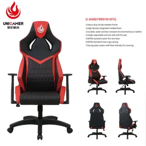 New Design Luxury Leather Computer Desk Chair Racing Style Office Ergonomic Style Swivel Gaming Chairs