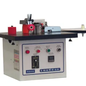 Small automatic edge cutting and edge banding machine double-sided glue can be shaped edge banding