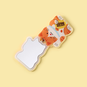 Smooth Acrylic Portable <b>Mirror</b> Keychain Custom Design Sliding Makeup <b>Mirror</b> <b>Handheld</b> Compact <b>Mirror</b> With Anime Character Pattern - Product Image 2