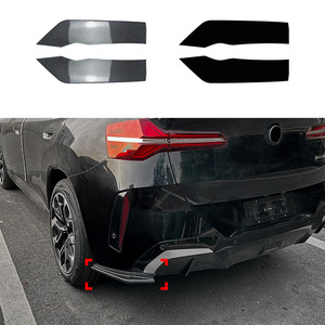 สปอยเลอร์กันชนหลัง BMW X3 G45 M Sport 2025 สีดำเปียโน ลายคาร์บอนไฟเบอร์ วัสดุ ABS แบบติดกาว ทรง Ducktail - Product Image 5