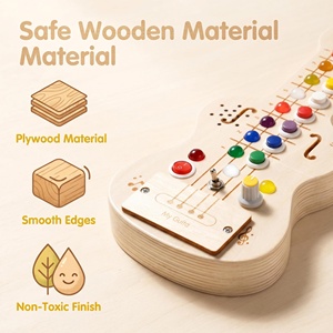 Maracas in Legno per Bambini con <span class=keywords><strong>Spartito</strong></span> Musicale, Strumenti Musicali in Legno Non Tossici per Bambini - Product Image 5