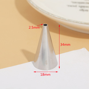 Punta Decorativa Rotonda in Acciaio Inox 304 <span class=keywords><strong>per</strong></span> Decorazione <span class=keywords><strong>Torte</strong></span>, Scrittura e Crema, Formato Piccolo in Blister - Product Image 6