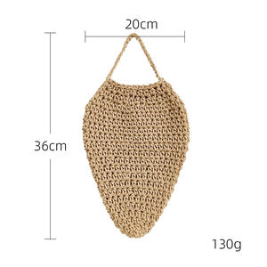 Deterrente Finto per Vespe <span class=keywords><strong>e</strong></span> Calabroni da Appendere per Esterni, Decorazione a Forma di Nido di Vespe all'Uncinetto per Patio, Grondaie <span class=keywords><strong>e</strong></span> Frutteti - Product Image 5