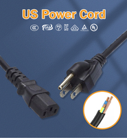 Câble d'alimentation CA ZKen de haute qualité 220 V USA, prise 3 broches, pour PC, projecteur, ordinateur