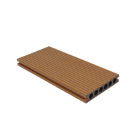 Planches de terrasse extérieures en WPC co-extrudé de 1,5 mm d'épaisseur |   Planche écologique moderne anti-UV, antidérapante, ignifuge, imperméable pour utilisation en parc, garantie 5 ans