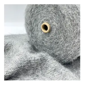 High Quality Natural 100% Wool Fancy Core Spun Yarn Hand Knit Hairy crochet Yarn for Sweater and Hat