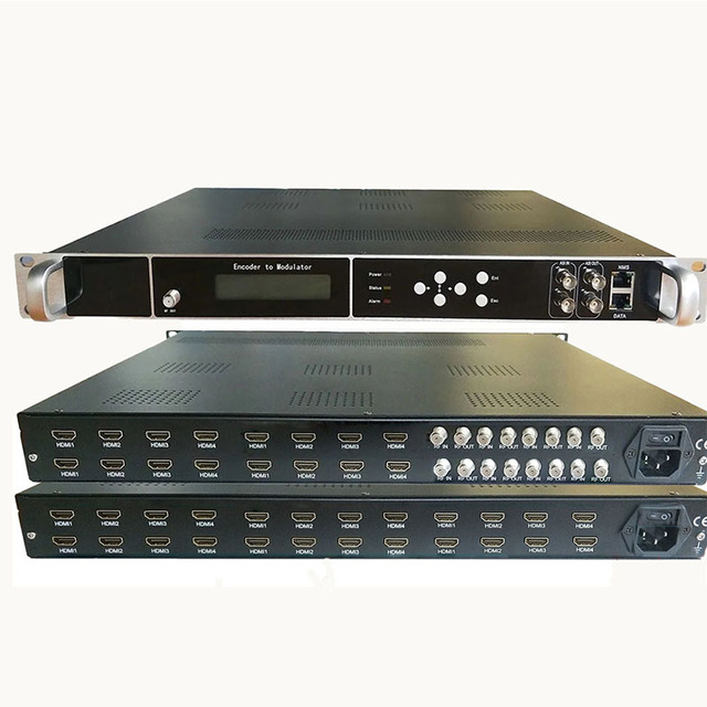 IDR FTA Tuner HD MI RF Codec Modulator All-in-One IP ASI 8 Carrier DVB-T/QAM Digital TS Re-multiplexing Web-NMS MPEG-4 AVC/H.264