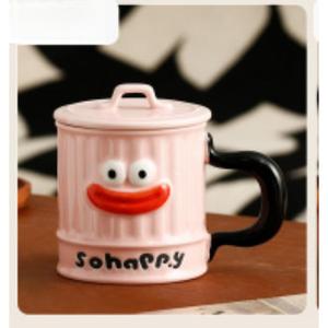 Tazza personalizzabile simpatico cartone animato con salsiccia sorridente-Design bocca, materiale ceramico-ideale per caffè, tè e regali - Product Image 2