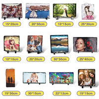 Ardoises de cadre photo personnalisées en gros Différentes formes d'ardoise carrée rectangulaire ébauches de sublimation en pierre