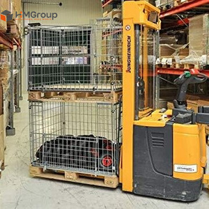 कस्टम फोल्डेबल स्टेकबल गर्म डूबा गैल्वेनाइज्ड जाल धातु पैलेट कॉलर - Product Image 5