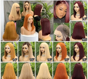 FH Straight Human Hair <b>Bob</b> <b>Wigs</b> 13x4 Transparent Lace Frontal Vietnamese Hair Short <b>Wig</b> - Product Image 6