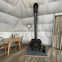 Dôme Glamping de Luxe Extérieur Quatre Saisons, Serre Géodésique, Tente Igloo pour l'Hôtellerie