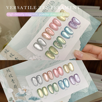 Kit de vernis gel effet œil de chat haute densité vert personnalisé avec présentoir – Collection Mood Cat Eyes
