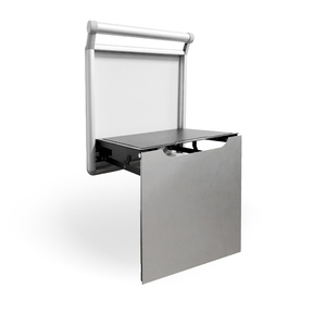 Chaise pliante invisible à monter au mur avec poignée, <span class=keywords><strong>banc</strong></span> de siège en métal robuste, gain de place - Product Image 5