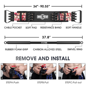 Banda Elástica de Látex Innstar Multifuncional para Entrenamiento con Barra de Presión, Cuerda Elástica para Ejercicios en Casa - Product Image 4