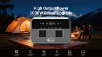 Generator Tenaga Surya Variabel 1000w All in One, Pembangkit Listrik Portabel Isi Ulang dengan Soket untuk Rumah
