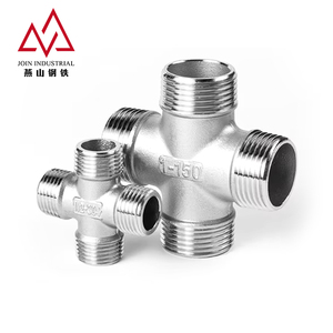 Croce filettata maschio- maschio in acciaio inossidabile approvata MSS <span class=keywords><strong>SP</strong></span> 83 per un'ottima tenuta e sigillatura, ideale per tubazioni di strumentazione di precisione - Product Image 2