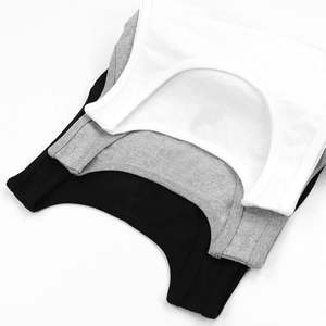 Hommes 100% coton côtelé gilet haute qualité sans manches course débardeur serré Sport Gym Fitness Muscle haut - Product Image 3