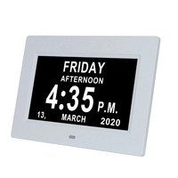 Jam Dinding Digital Retro Flip Kalender Meja Alarm Jam Meja Tampilan Tanggal Elektronik untuk Ruang Tamu Kamar Tidur Kantor