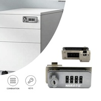 Cerradura de Combinación de Aleación de Zinc para Gabinetes, Cerradura de Doble Acceso para Gabinetes de Almacenamiento y Pedestales Móviles, Compra al por Mayor