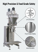 Machine de remplissage semi-automatique de poudre de qualité alimentaire SUS304 avec remplisseur à vis sans fin pour l'emballage de cartons de poudre d'épices et de farine