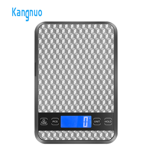 Balance de cuisine numérique électronique en acier inoxydable ultra-mince avec écran LCD, capacité 15 kg, pour la pâtisserie, la cuisine et la vente au détail - Product Image 1