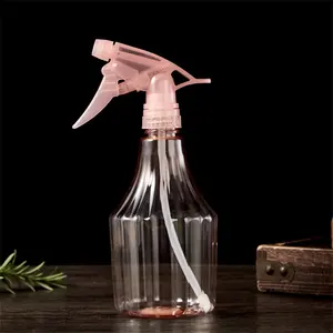 550ml vuota chiaro rosa pulizia camera di plastica spray flacone per acqua nebulizzata con pompa a spruzzo trigger di alta qualità