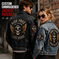 Écussons brodés personnalisés, patchs brodés avec logo personnalisé pour vêtements, chapeaux, sacs, fabrication OEM ODM, vente en gros
