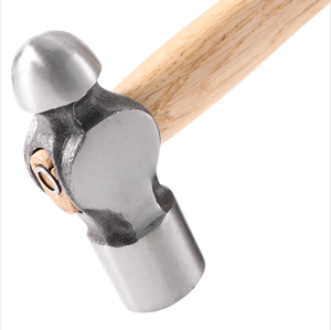 Martillo de punta esférica de 0.5-2.5LB, grado industrial 45 #   Cabeza forjada de acero al carbono con mango de madera resistente para reparaciones mecánicas domésticas - Product Image 2