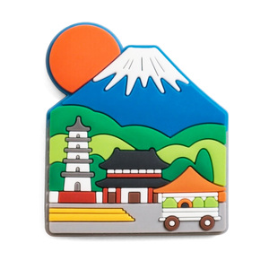 Aimant de réfrigérateur personnalisé avec logo et design contemporains, souvenir, aimant puissant, matériau PVC écologique, marque WANLIN personnalisée - Product Image 1
