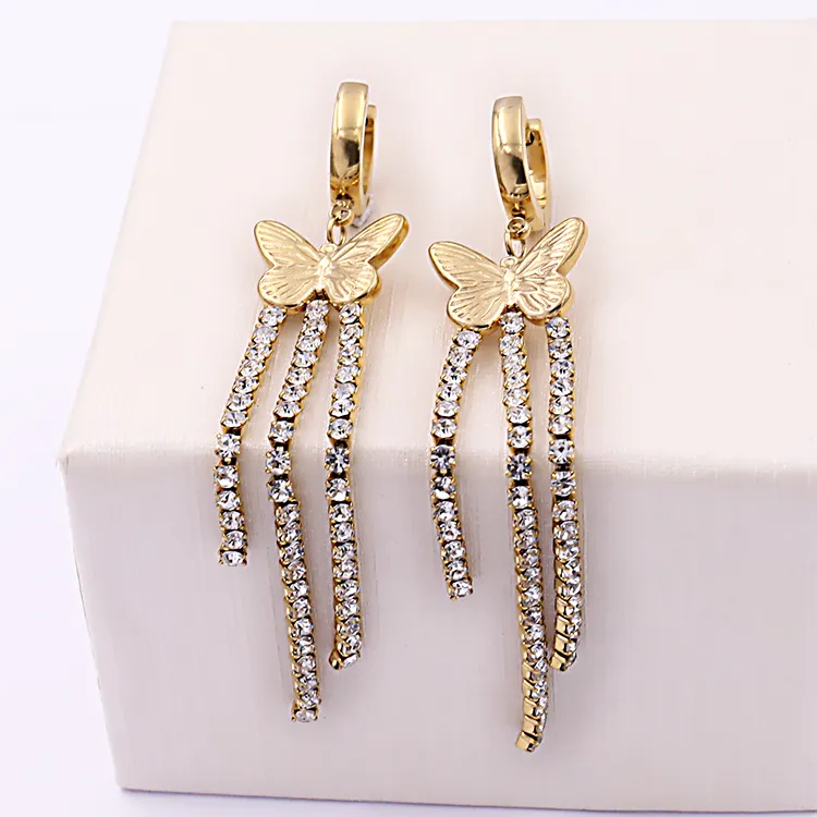 Jewelry Stainless Steel Wholesale Fashion Butterfly Style Earring For All Women