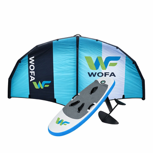 Ensemble de planche à pagaie gonflable à hydrofoil pour le surf en eau vive transfrontalier, aile à vent non motorisé<span class=keywords><strong>e</strong></span>, ensemble de ski nautique en trois parties, toile - Product Image 5