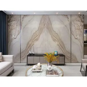 Ý Vân Gỗ Trắng Đá Phiến Cuốn Sách Phù Hợp Với Palissandro Bianco Marble