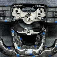Volant de voiture en carbone forgé bleu personnalisé adapté à Toyota Hilux LC300 Hilux Fortuner Land Cruiser GR Corolla LC79