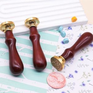 Kit de tampons personnalisés en bois et métal pour sceau de cire, avec logo sur mesure, pour bricolage - Product Image 3