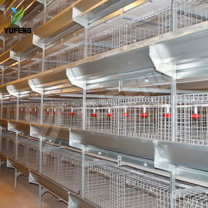 Nouvelles cages automatiques pour animaux à 4 niveaux de Type H pour l'élevage de poulettes de poussin d'un jour en matériau galvanisé à chaud - Product Image 3