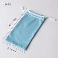 Ocstrade WU — sac de lunettes de soleil en tissu souple, pochette de rangement, étui pour lunettes de soleil, étanche, coloré