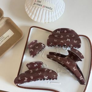 Pince à cheveux en plastique à imprimé papillon et motif géométrique, tendance, pour femme, usage quotidien - Product Image 2