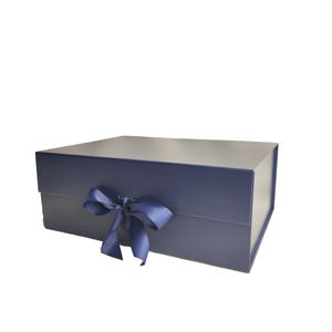 Boîtes pliantes en carton grand format, magnétiques, recyclables, en papier couché gaufré avec pelliculage mat et fermeture à ruban, vente en gros - Product Image 5