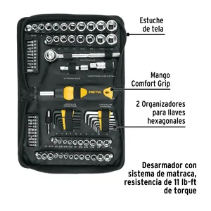 Master 12 pezzi meccanico Set di 83 strumenti 1/4 'e 3/8', Pretul - Product Image 2