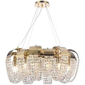 Zeal Lighting cristal metal moda sala de estar Hotel Villa Hermosa lámpara colgante de araña - Product Image 1