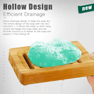 Factory Wholesale Customized Eco-Friendly Soap <b>Dish</b> Rack Single Tier Non-Slip Pad Functional <b>Standing</b> Type Storage Holder - Product Image 6