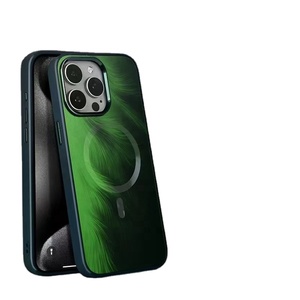 Màu Xanh Lá Cây Lông Titan Trường Hợp Điện Thoại Cho Iphones 17 Pro Max PU New Lông Mạnh Mẽ Từ Nội Bộ Đổ Xô Bảo Vệ Trường Hợp - Product Image 1