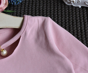 Produits innovants à vendre : Ensemble mignon pour filles, manteau court à fleurs et jupe, haut rose à manches longues avec jupe intégrée - Product Image 3