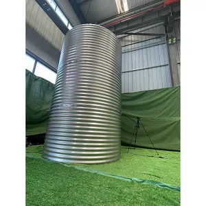 2022 New galvanized steel bolt type water tank corrugated steel tank large capacity can be customized fast delivery