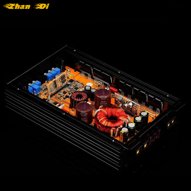 OEM Factory Low MOQ High Quality 1200W 12V Car Audio Amplifier 1 Channelio